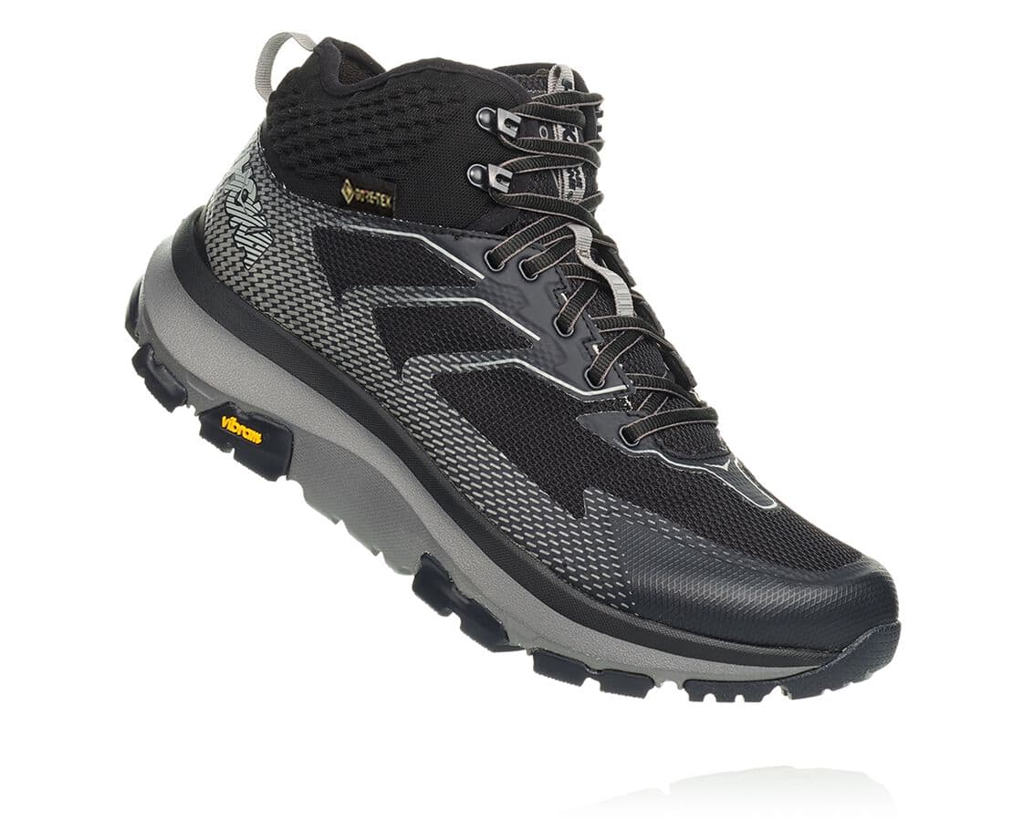 Hoka One One Toa Gore-Tex Philippines - Men's Hiking Boots - Black / Dark Grey | VP8190432